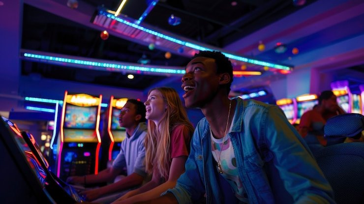 Live dealer casino table with multiple camera angles